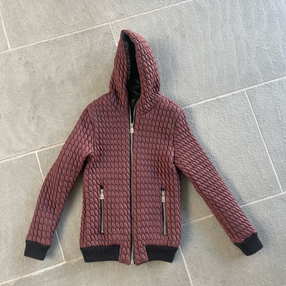 Mauve high Fashion Puffy Jacket